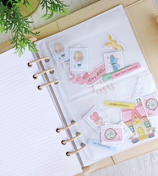 funda 2 bolsillos con solapa para agenda a5