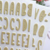 Pegatinas chipboard Alfabeto Mostaza - Imagen 2