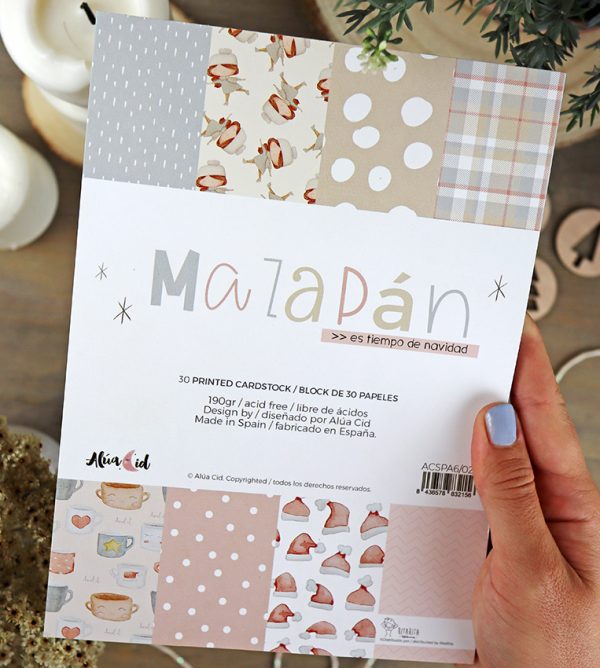 Bloc pequeño Mazapán para scrapbooking de Alúa Cid