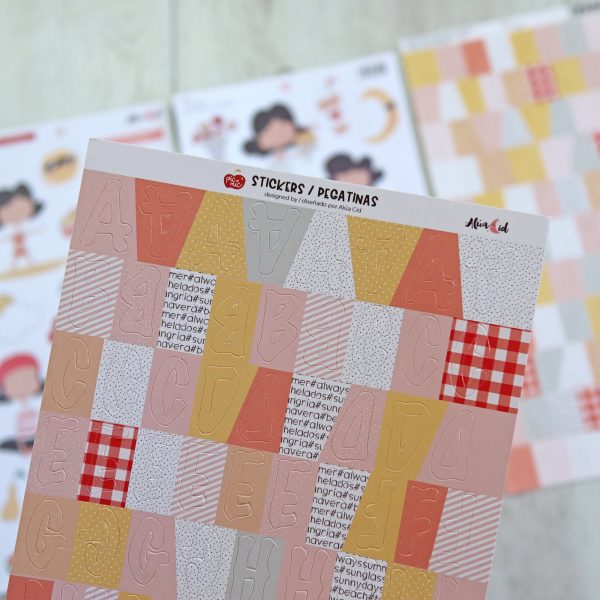 pegatina para scrapbooking y papeleria