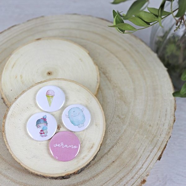 Set de chapas Mostro y Valentina, especiales para scrapbooking