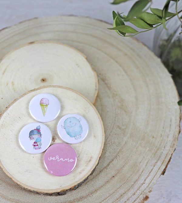 Set de chapas Mostro y Valentina, especiales para scrapbooking
