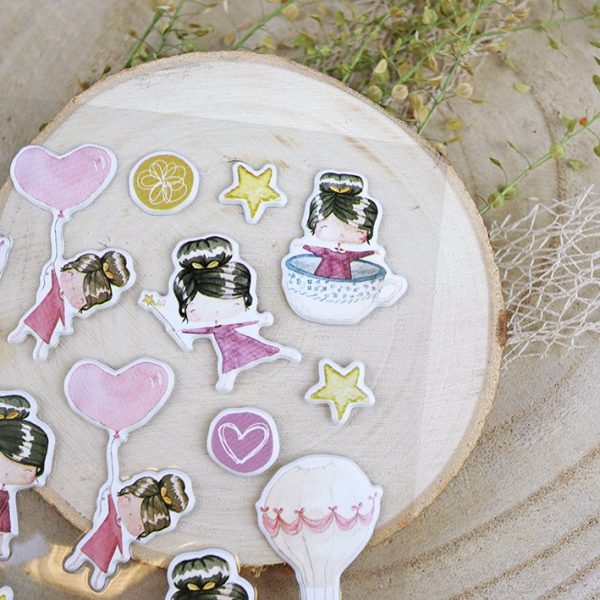 Set de pegatinas puffy ARI - Imagen 2