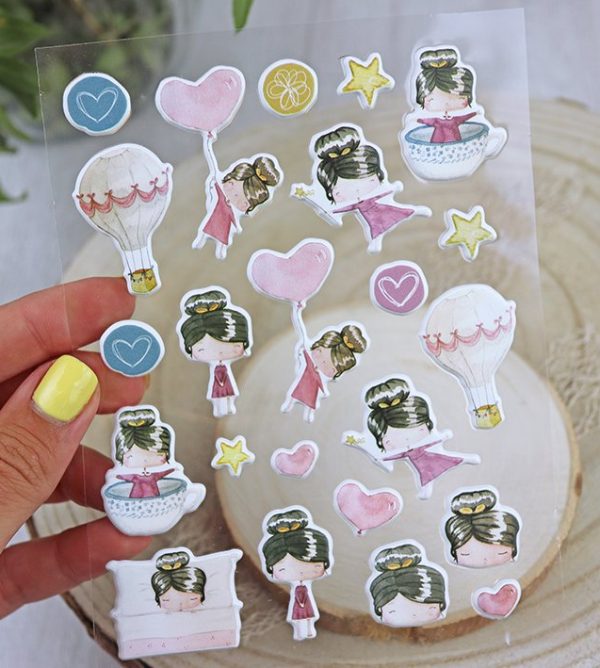 SET DE PEGATINAS PUFFY PARA SCRAPBOOKING Y PAPELERÍA