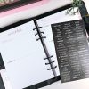 Organizador para agenda Piel Negro COMPLETO - Imagen 9