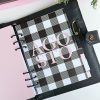 Organizador para agenda Piel Negro COMPLETO - Imagen 13