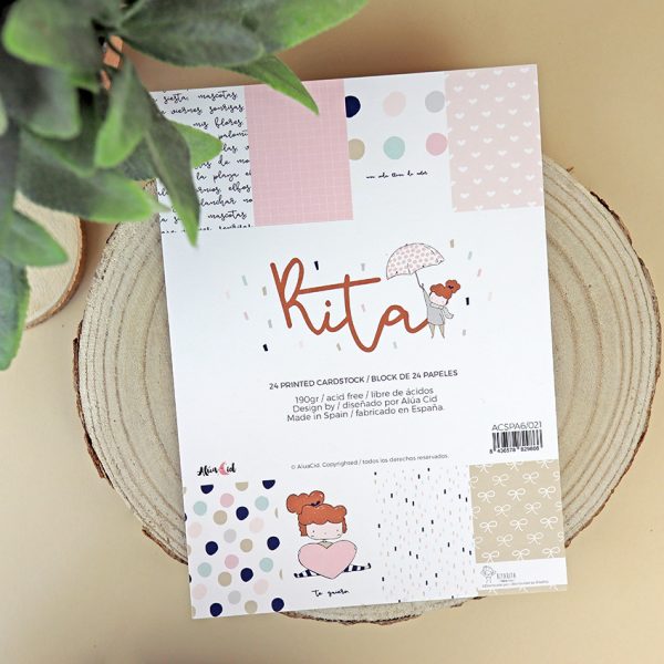 Bloc pequeño colección Rita para scrapbooking