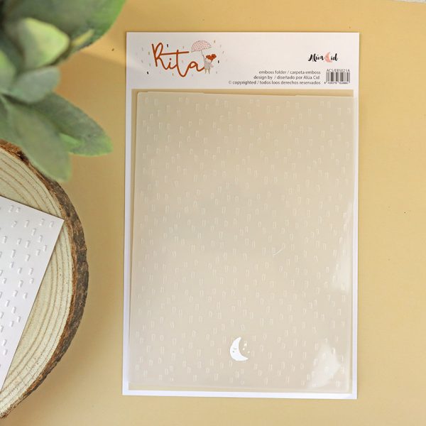 Carpeta de gofrado o emboss Confetti de la colección Rita