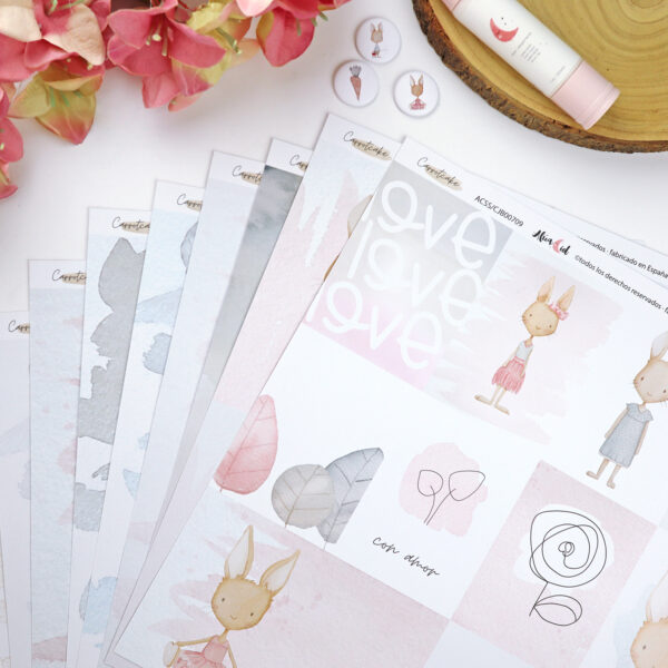 Carrot kit COMPLETO de scrapbooking
