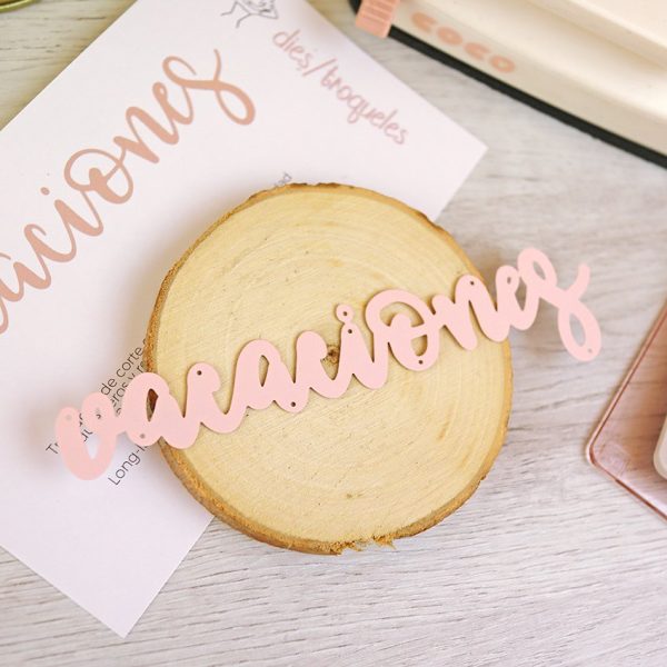 Troquel Vacaciones, para scrapbooking. Diseñado por Alúa Cid