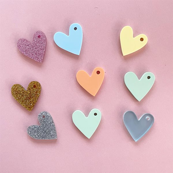 Corazón metacrilato Menta para colgar - Imagen 3