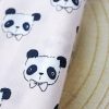 Tela Pandas salmón, diseñada por Alúa Cid
