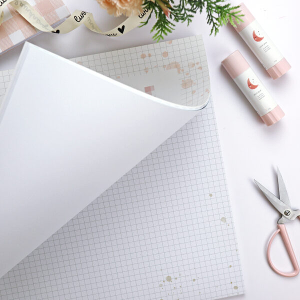 Bloc de 36 papeles Básicos de cuadros para scrapbooking - Imagen 4