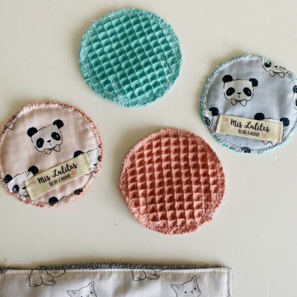 Tela Pandas salmón PASTEL - Imagen 7
