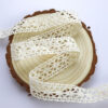 Lazo crochet Crudo, por metro