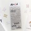 Mini agenda con estuche Let's get it started y 3 set de sellos en inglés - Imagen 4