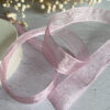 Lazo organza Rosa bailarina, por metro. Especial para scrapbooking