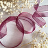 Lazo organza Burdeos, por metro - Imagen 3