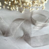 Lazo organza gris, por metro. Especial para scrapbooking