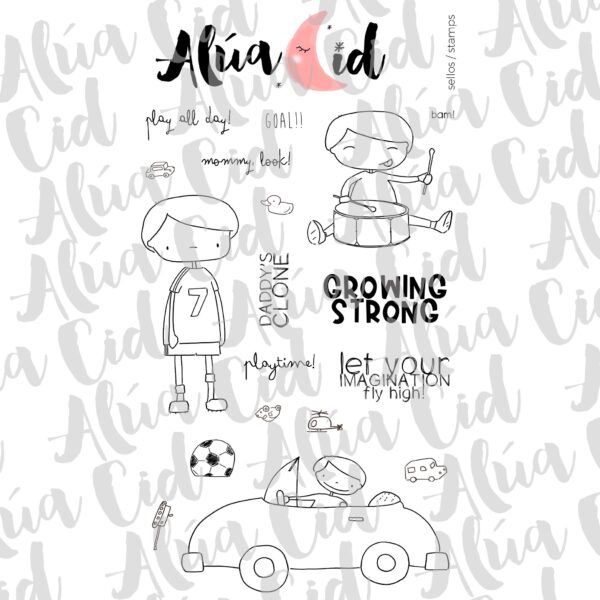 Set de sellos Growing strong, de A la montaña - Imagen 3