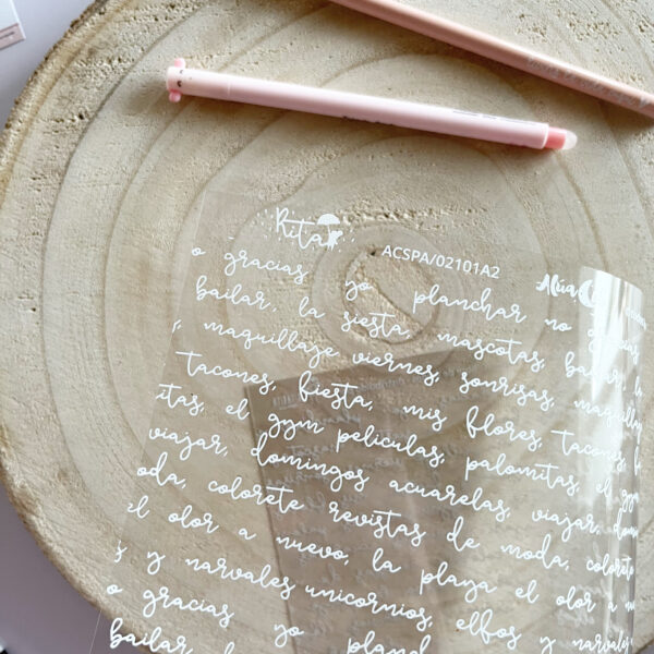 Papel acetato Texto Rita - Imagen 3