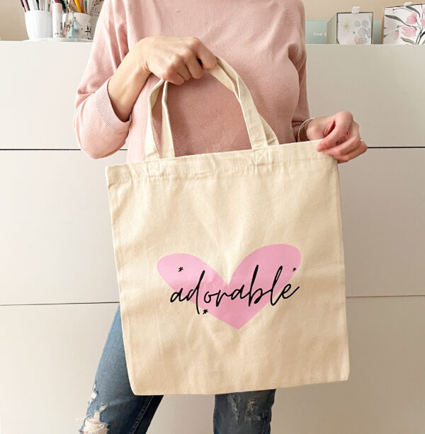 Bolsa Adorable, en algodón y diseñada por Alúa Cid