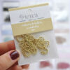 Set de cadenas de bolitas oro. Para scrapbooking y manualidades