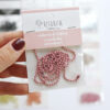 Set de cadenas de bolitas en color rosa bailarina. Para scrapbooking y manualidades