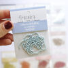 Set de cadenas de bolitas en color azul bebé. Para scrapbooking y manualidades