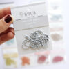 Set de cadenas de bolitas gris. Para scrapbooking y manualidades