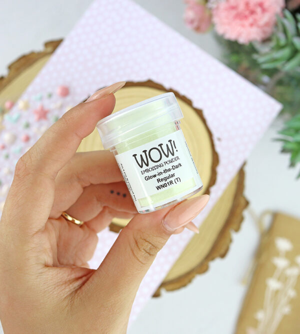 Polvos de emboss Glow in the dark de WOW!
