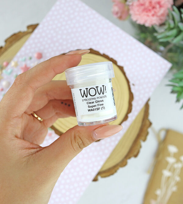 Polvos de emboss Clear gloss Super fine de WOW!