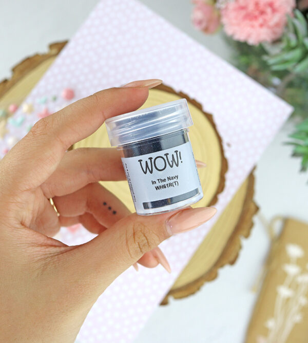 Polvos de emboss In the navy de WOW!