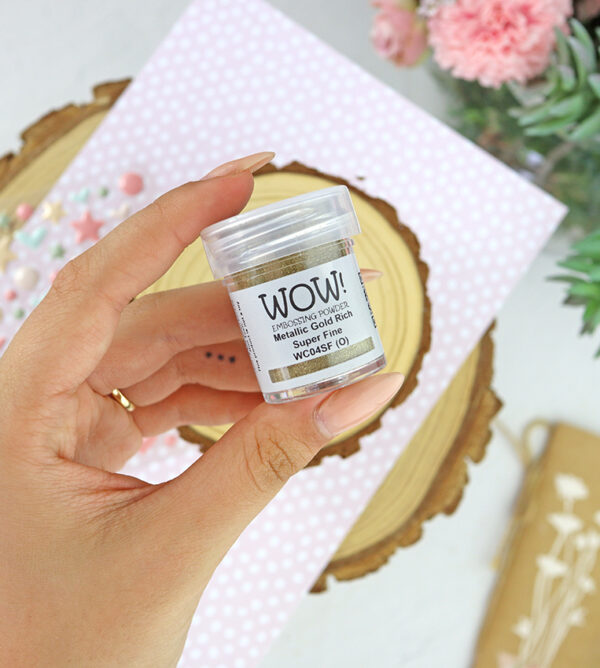 Polvos de emboss Metallic gold rich Super fine de WOW!