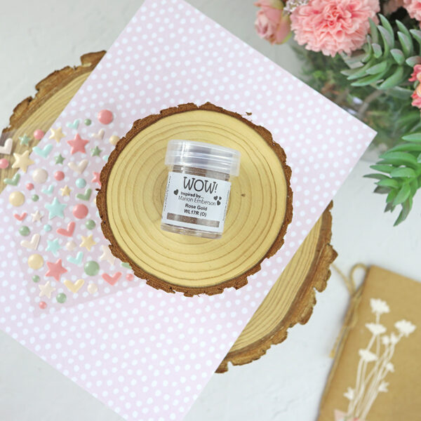 Polvos de emboss Rose gold de WOW! - Imagen 2