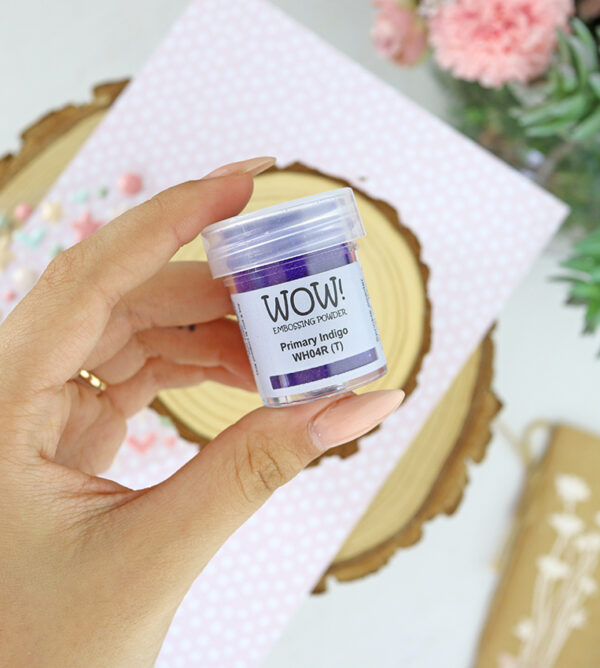 Polvos de emboss Primary indigo de WOW!