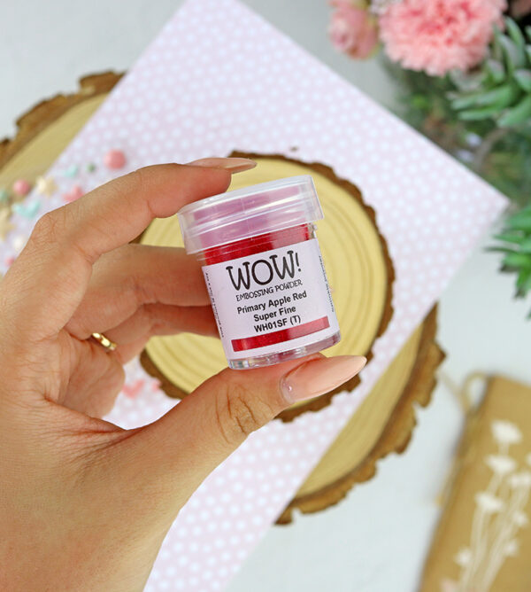 Polvos de emboss Primary apple red Super fine de WOW!
