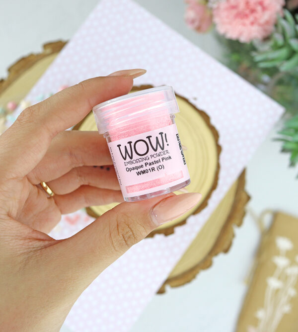Polvos de emboss Opaque pastel pink de WOW!