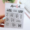 Set de sellos Messaggi bimbi panda en Italiano