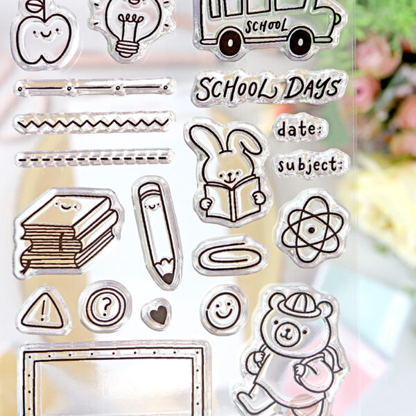 Set de sellos School days, de Lora Bailora - Imagen 4
