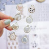 Set de 8 charms metálicos Pequeño Panda