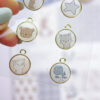 Set de 8 charms metálicos Pequeño Panda - Imagen 3