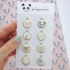 Set de 8 charms metálicos Pequeño Panda - Imagen 4