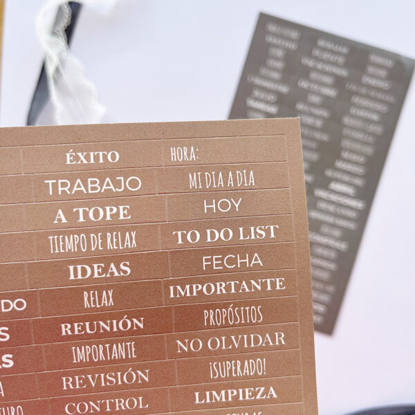 Set de pegatinas para agenda Maravillas - Imagen 3