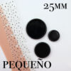Disco pequeño de 25 mm negro para encuadernación con disco