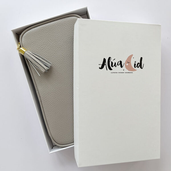 Estuche Piel Gris - Imagen 4
