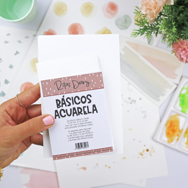 Set de tarjetas básicas Acuarela para Rita's Diary - Imagen 3