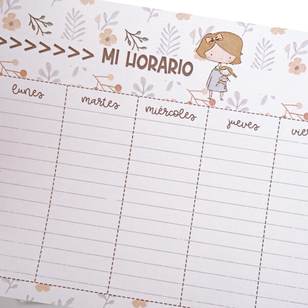 Set de 4 horarios para el cole DIGITAL - Imagen 9