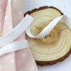 Lazo sarga color blanco, para scrapbooking y manualidades