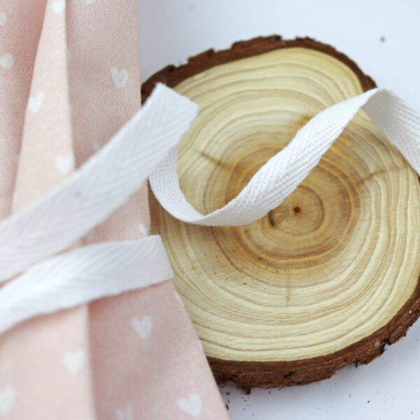 Lazo sarga color blanco, para scrapbooking y manualidades